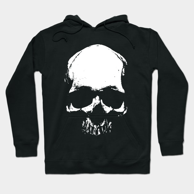 Human skull Hoodie by GrizzlyVisionStudio